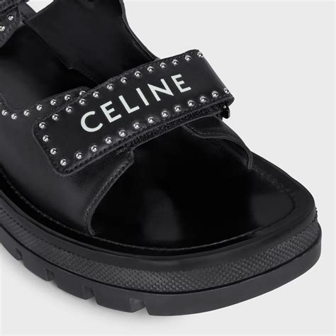 celine buckle sandals|second hand fur Celine sandals.